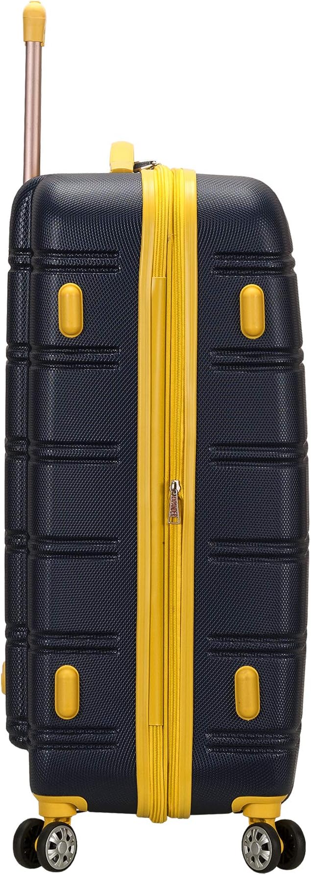 Rockland Unisex Adults Melbourne Hardside Expandable Spinner Wheel Luggage, Navy, 2-Piece Set (20/28)