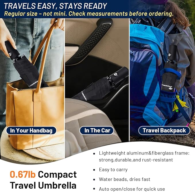 SY COMPACT Travel Umbrella Windproof Automatic Umbrellas Small Compact UV Sun Protection Factory Outlet Umbrella