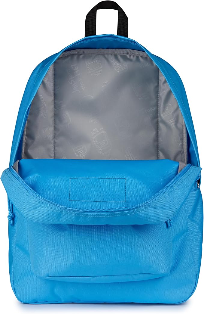 JanSport SuperBreak One Backpack - Durable, Lightweight Bag with 1 Main Compartment, Front Utility Pocket with Built-in Organizer, Premium Backpack, Electric Azul