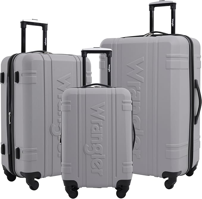 Wrangler 3 Piece Astral Travel Luggage Set, Sharkskin