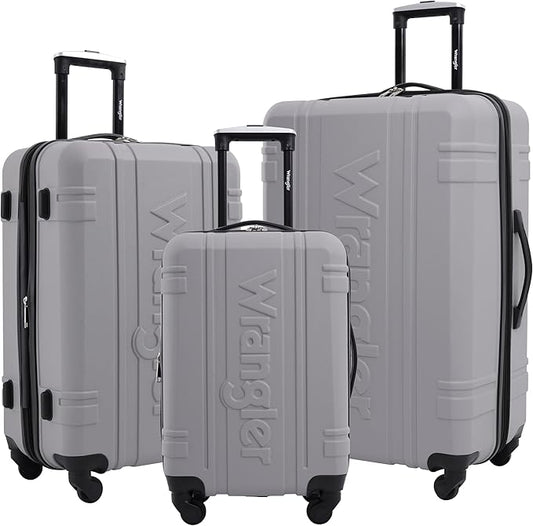 Wrangler 3 Piece Astral Travel Luggage Set, Sharkskin