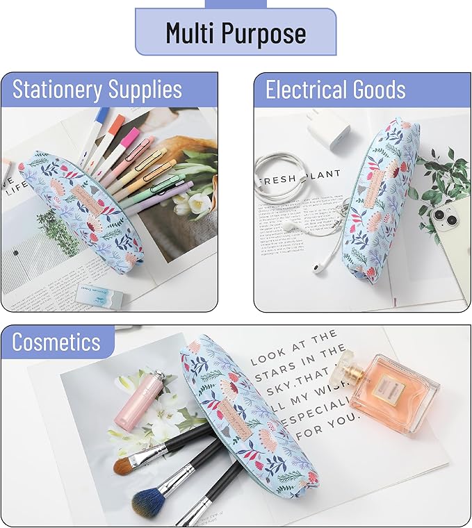 Mr. Pen- Cute Pencil Case Pouch, Summer Design, Multipurpose Canvas Bible Pencil Pouch