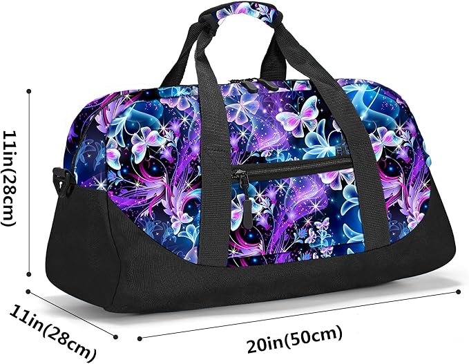Stumdo Kids Overnighter Duffel Bags for kids, Carry-On Size & Ideal for School Practice or Overnight Travel Weekender Tote for Travel Gym Sport bag for Boys & Girls (11clan)