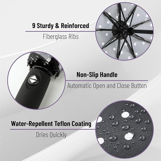 Mr. Pen- Windproof Travel Umbrella, Automatic Umbrellas for Rain, Compact