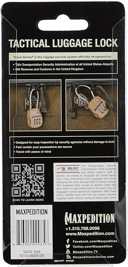 Maxpedition Gear Tactical Luggage Lock