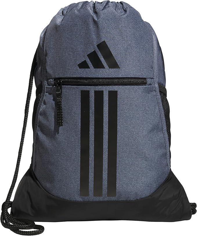 adidas Alliance Sackpack – Drawstring Backpack for Sports, Small Gym Bag