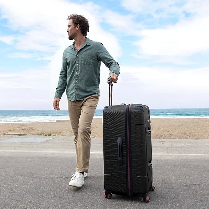 Traveler's Choice Maxporter II Polycarbonate Hardside Trunk with Spinner Wheels, Black, 31-Inch Large Trunk | Luggage, Spinner, Trunk