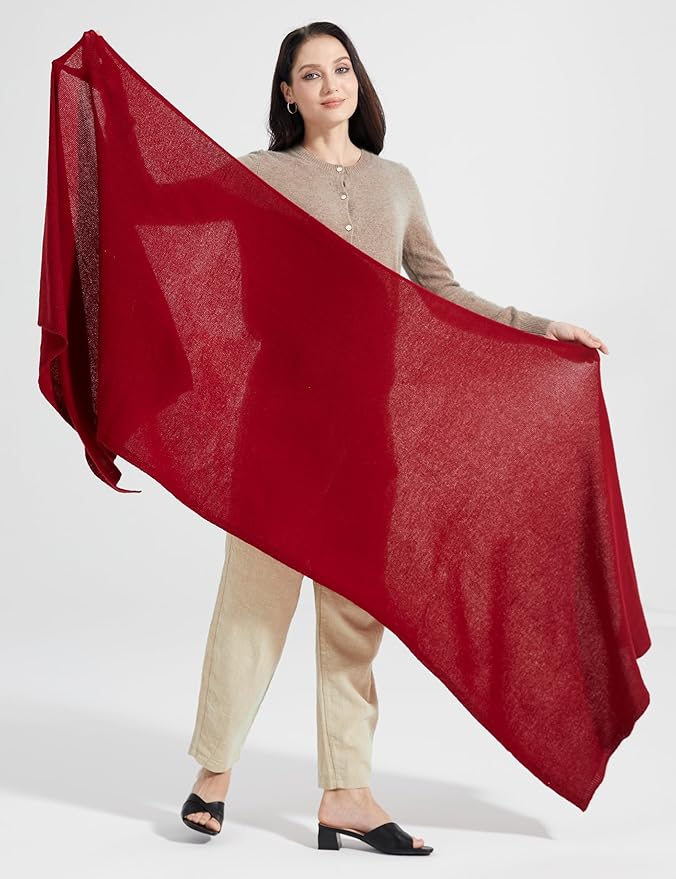Soft Cashmere Blend Wrap Chic Scarf Stole for Women Wayfarer Travel Extra Large 87"x28"