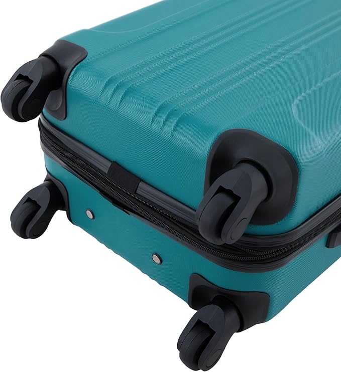Travelers Club Chicago Hardside Expandable Spinner Luggage, Teal, 22" Carry-On