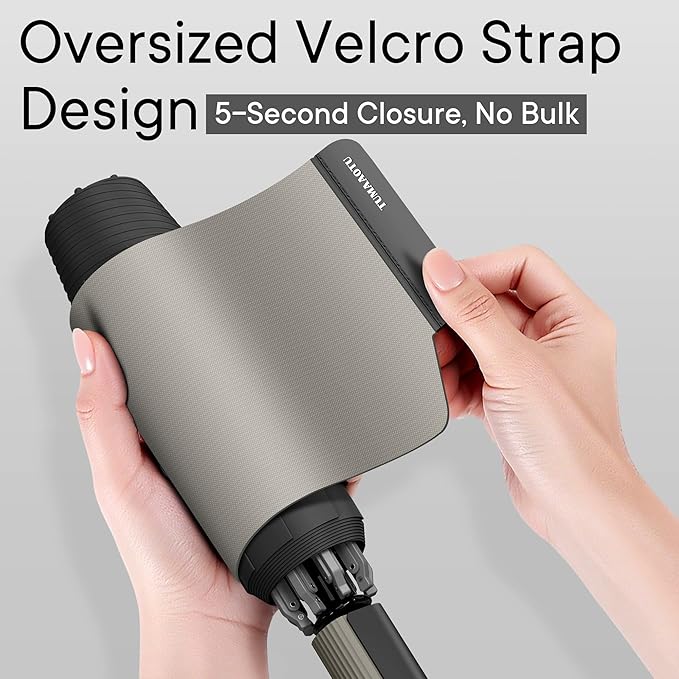 QWB TUMAAOTU Lightweight Compact Inverted Umbrella Windproof Auto Open Close – 5-Second Quick Fold Design for Women & Men, 8 Ribs Strong Travel Umbrellas for Rain & Sun, Fits Backpack & Car