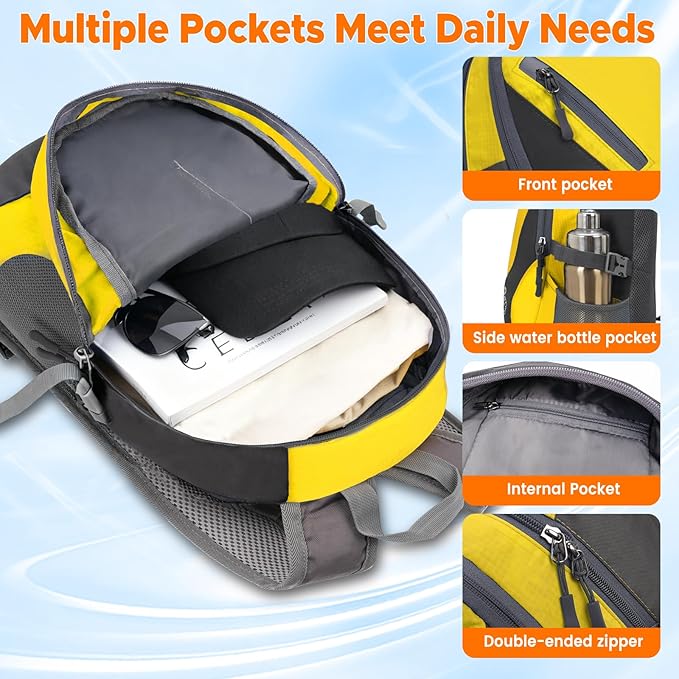 sunhiker Small Hiking Backpack Women Men 20L Lightweight Travel Backpack Daypack Casual Backpack For Cycling Outdoor Camping