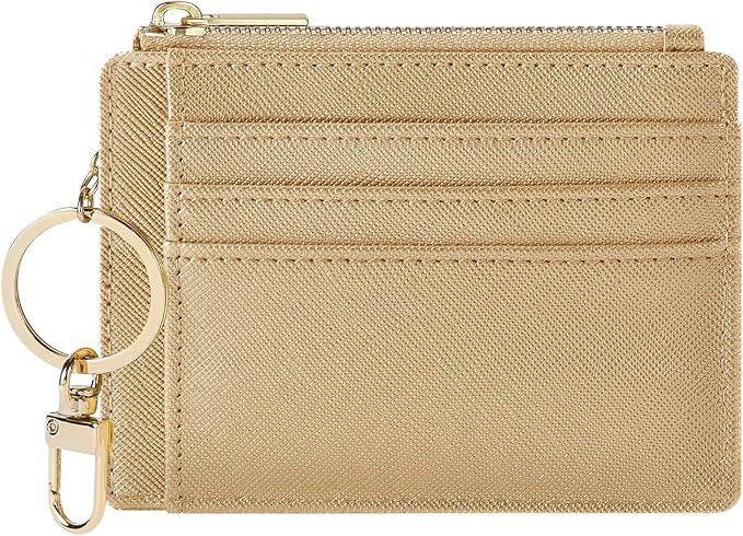 Sodsay Card Case Slim Front Pocket Wallet for Women Credit Card Holder with Keychain | Slim, Front Pocket, Credit Card Holder, with Keychain