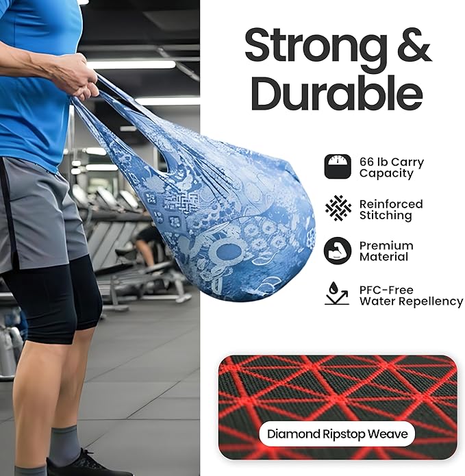 Nanobag Ultralight Heavy Duty Foldable Tote for Women & Men, Reusable Grocery & Travel Bag, Packable Collapsible Compact Market Essential (XL Splash)