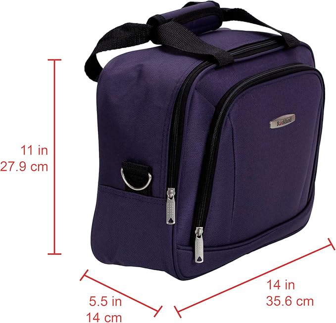 Rockland Fashion Expandable Softside Upright Luggage Set, Purple, 2-Piece (14/19)