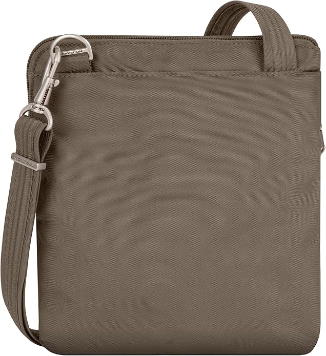 Travelon Anti-theft Classic Slim Double Zip Crossbody