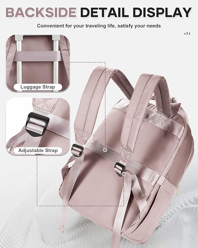 wepadre Carry On Backpack For Women Men Flight Approved Waterproof Travel Backpack With Laptop Compartment Personal Item Bag For Airlines Anti Theft Gym Backpack Casual Daypack Backpacks