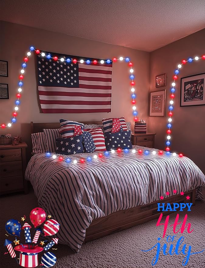 Smart Color Changing Globe String Lights APP Control for Bedroom Christmas | 33Ft 66LED, 16 Million Colors, Remote, Music Sync, Timer, Twinkle Lights for Classroom Dorm Christmas Gift Decor, USB Plug