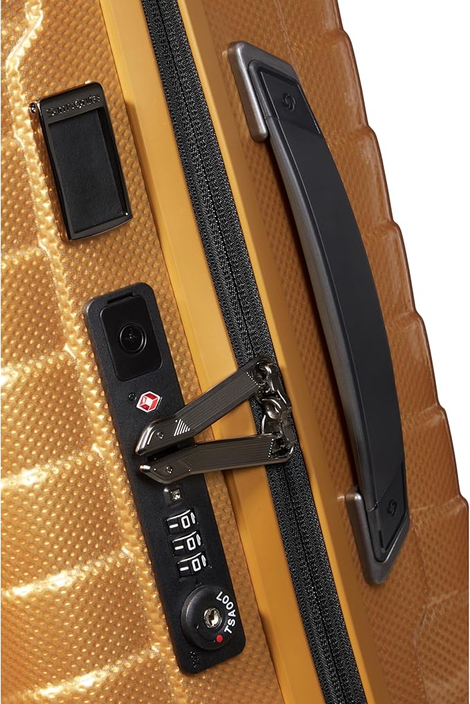 Samsonite Proxis Large Hardside Luggage with Dual Spinner Wheels - Innovative Roxkin™ Lightweight Shell With Ultimate Durability- Includes TSA Lock, Ergonomic Telescoping Handle - Honey Gold