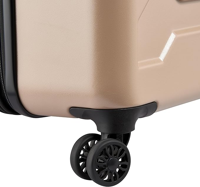 Jeep JH004C Hardside Expandable Luggage with Spinner Wheels, Beige, Checked-Large 28 Inch