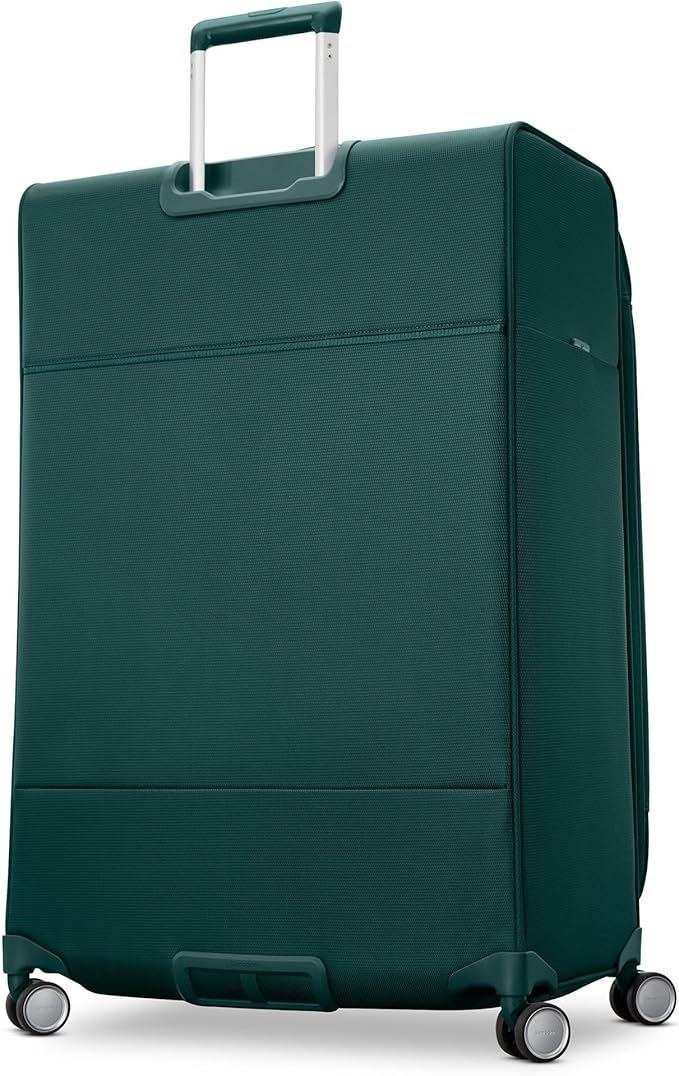 Samsonite UpLIFT Lightweight Large Checked Softside Luggage with Spinner Wheels - Expandable - Airline-Approved, Polyester Soft Suitcase for Ultra Light Travel - Emerald Green