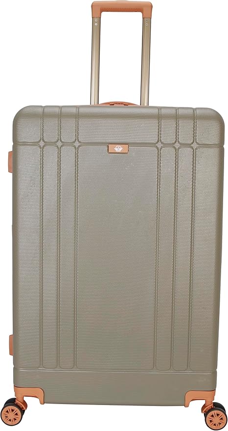 Dockers Hooper Hardside Expandable 8-Wheel Spinner Travel Checked Luggage, 28-Inch, Timberwolf