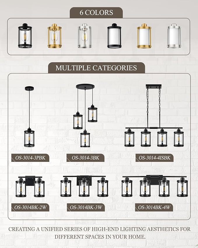 5-Light Oil Rubbed Bronze Bathroom Light Fixtures Over Mirror with Clear Glass and Metal Cage Shade, 38" UL-Listed Modern Farmhouse Wall Sconce for Bath, Hardwire E26, OS-3014ORB-5W