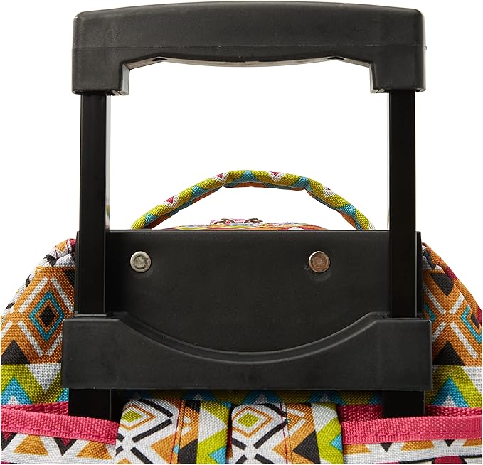 Rockland Double Handle Rolling Backpack, Tribal, 17"