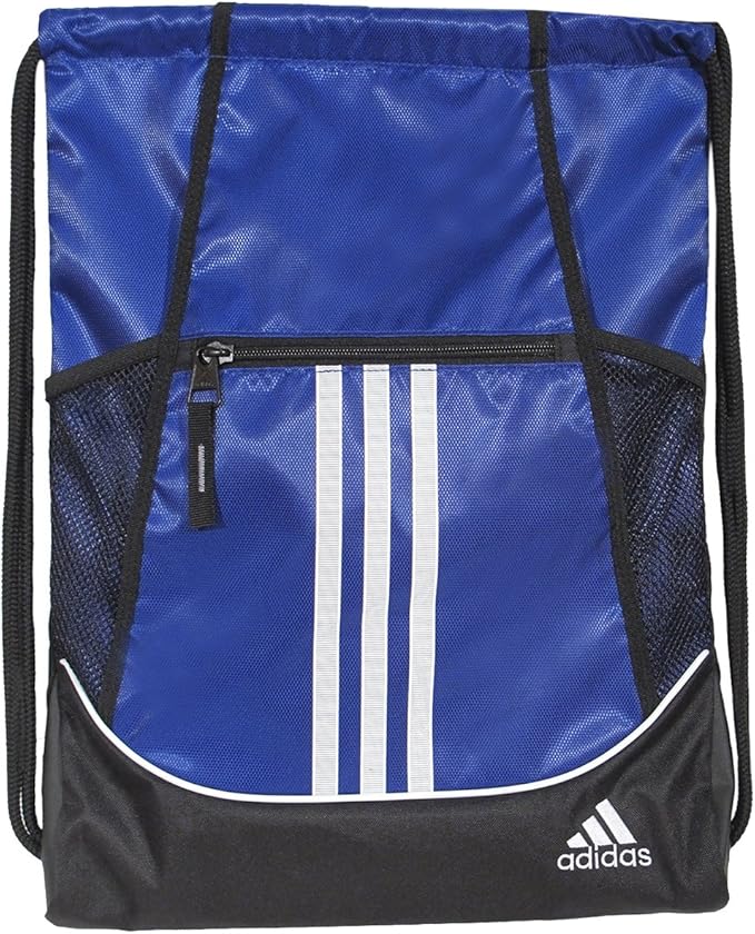 adidas Alliance Sackpack – Drawstring Backpack for Sports, Small Gym Bag