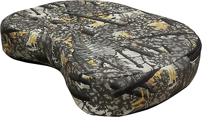 URMONA Portable Hunting Seat Cushion, 11.4 x 15.7 x 2.8in Thickening Lightweight Outdoor Cushion, Waterproof Sponge Dirty Proof Pad for Hunting, Camping, Stadium, Outdoor Sports, Fishing