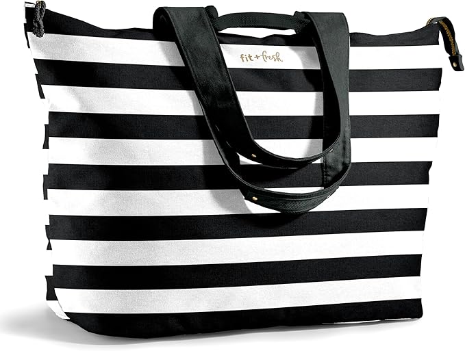 Fit & Fresh Large Beach Bag for Women - Extra Large Travel Tote With Pockets