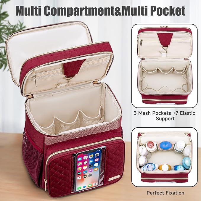 Large Toiletry Bag for Women Men,Bathroom Bag,Water Resistant Shower Bag,Makeup Bag,Portable Shower Caddy for College Dorm,Hanging Travel Toiletry Bag with Transparent Waterproof Phone Pocket