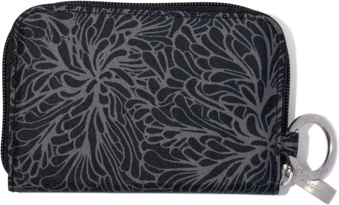 Baggallini Deluxe Card Case - Lightweight 5.5"x3.3" RFID Protected Womens Wallet Card Holder