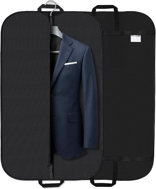 2 Pack STEVOY 40" Breathable Garment Bag, Suit Covers, Travel Carrier Bag with Handles, Foldover