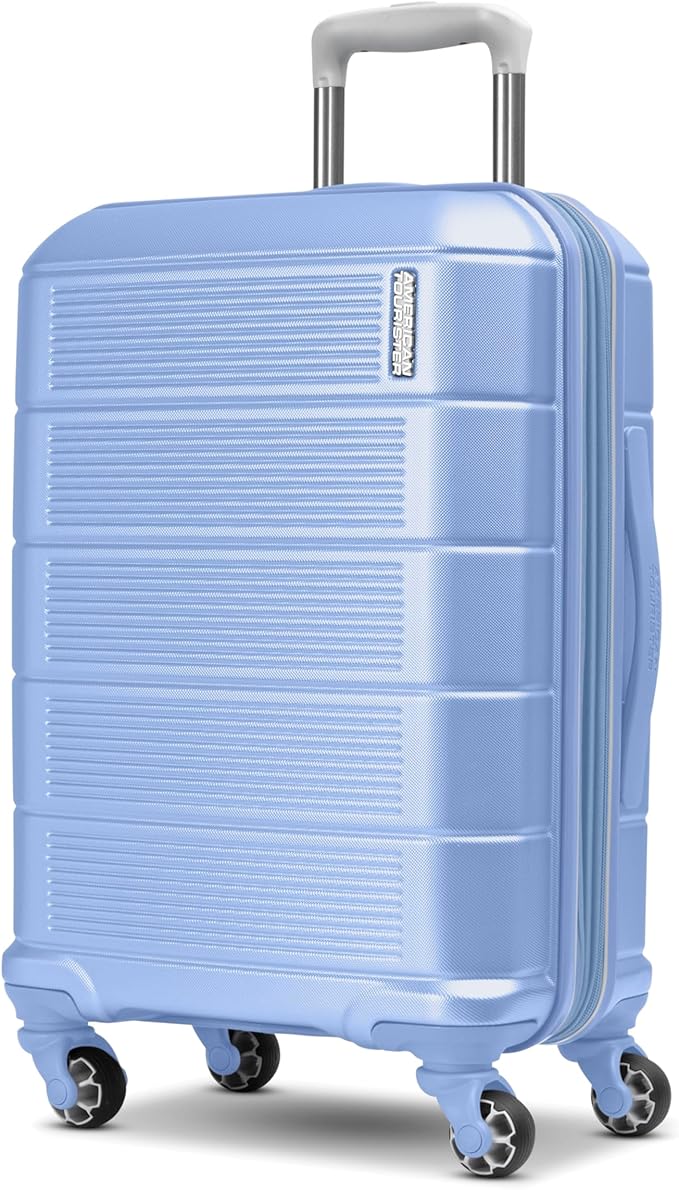 American Tourister Stratum 2.0 Expandable Hardside Luggage with Spinner Wheels, Cornflower Blue, Carry-on