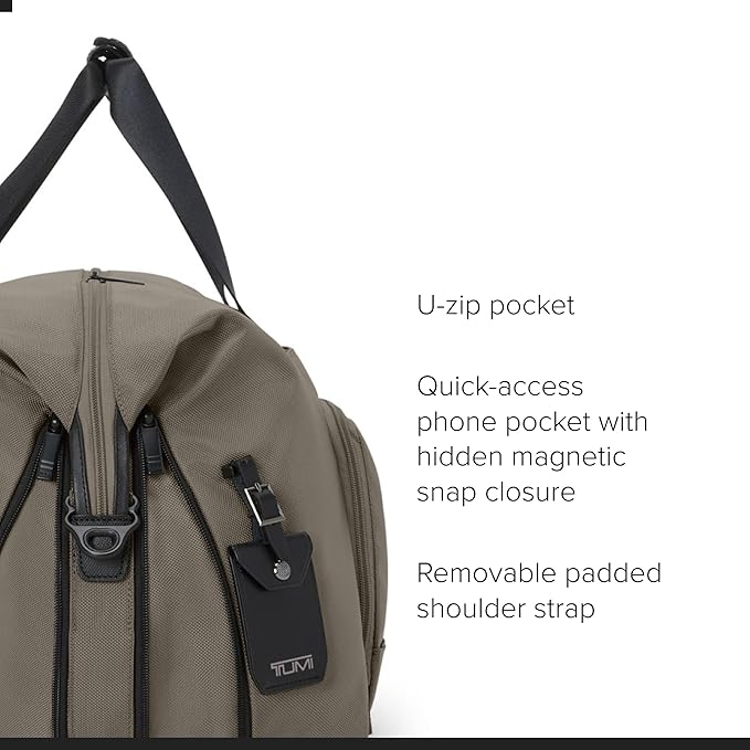 TUMI - Alpha Double Expansion Duffel - Business & Weekend Travel Duffel Bag - Designed for Durability & Functionality