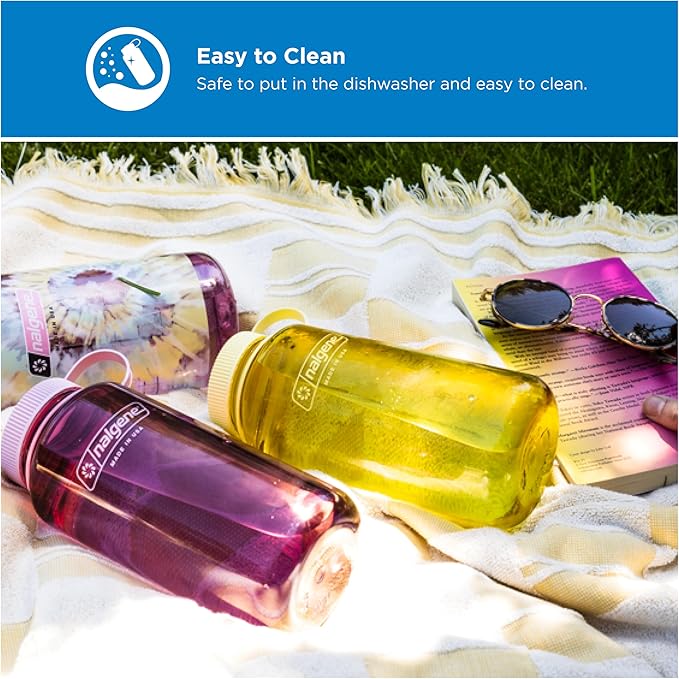Nalgene 32 oz Wide Mouth Water Bottle | BPA-Free, Durable & Leak Proof, Lightweight Bottle for Hiking & Gym, Work & Travel