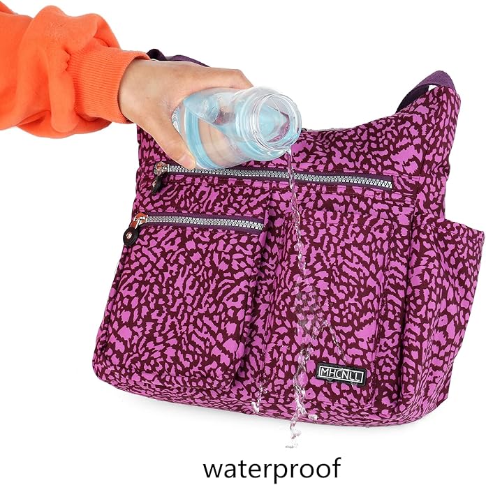 MHCNLL Crossbody Bag with Anti Theft RFID Pocket - Women Lightweight Water-Resistant Purse