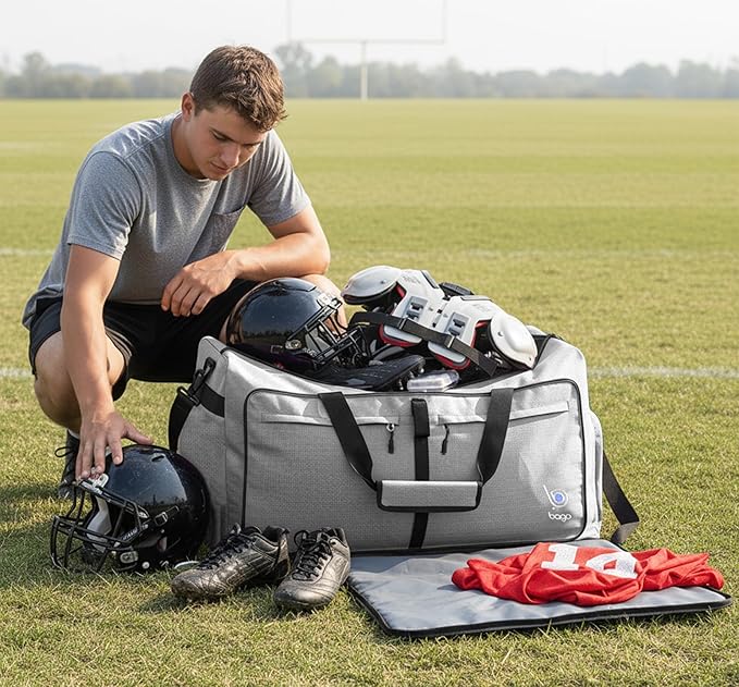 Bago Extra Large Duffle Bag for Travel Women & Men. Durable, Lightweight, Foldable Travel Duffel Bags For Traveling Women. 140L Duffle Bags Use As a Weekender Bag with Shoe Compartment, Checked Duffel
