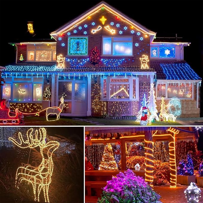 Vigdur Outdoor Rope Lights, 33FT Color Changing Rope Lights with Remote | 100 LEDs, 20 Colors, IP65 Waterproof, 12 Lighting Modes, Timer Option, Outdoor String Lights for Xmas Garden Fence Tree Party
