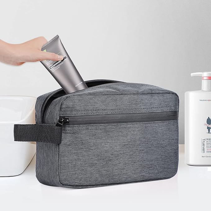 Etercycle Toiletry Bag for Men, Portable Travel Toiletry Organizer Bag,Shaving Bag for Toiletries Accessories (Deep gray)