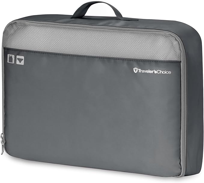 Traveler's Choice Cloverland Packing Cubes, 5-Piece Set, Dark Gray