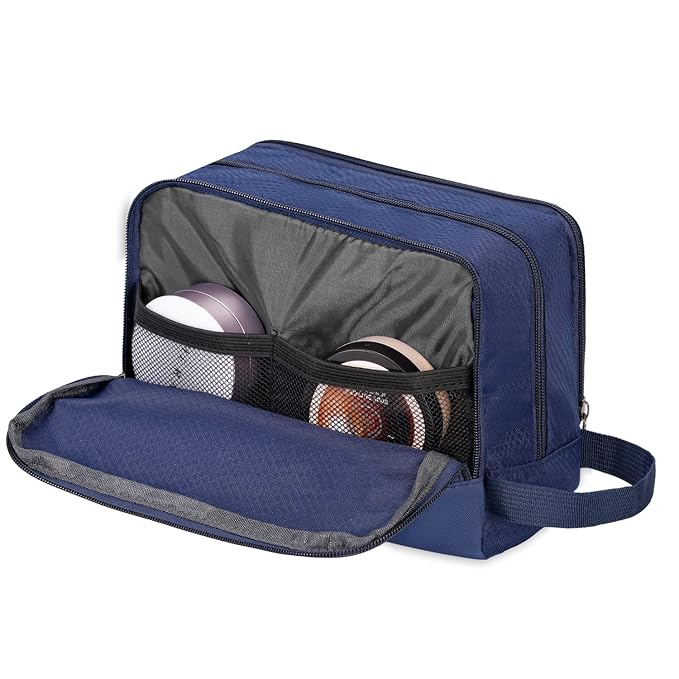 Toiletry Bag for Men Hanging Dopp Kit Water Resistant Shaving Bag Small Toiletry Bag for Traveling (Pure Royal Blue)