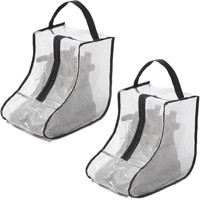 Boots Storage Bag, Portable Shoe Bags for Storage and Travel, Clear Dust Proof Boots Cover Bag, Boot Organizer (Medium)