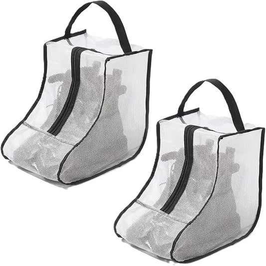 Boots Storage Bag, Portable Shoe Bags for Storage and Travel, Clear Dust Proof Boots Cover Bag, Boot Organizer (Medium)
