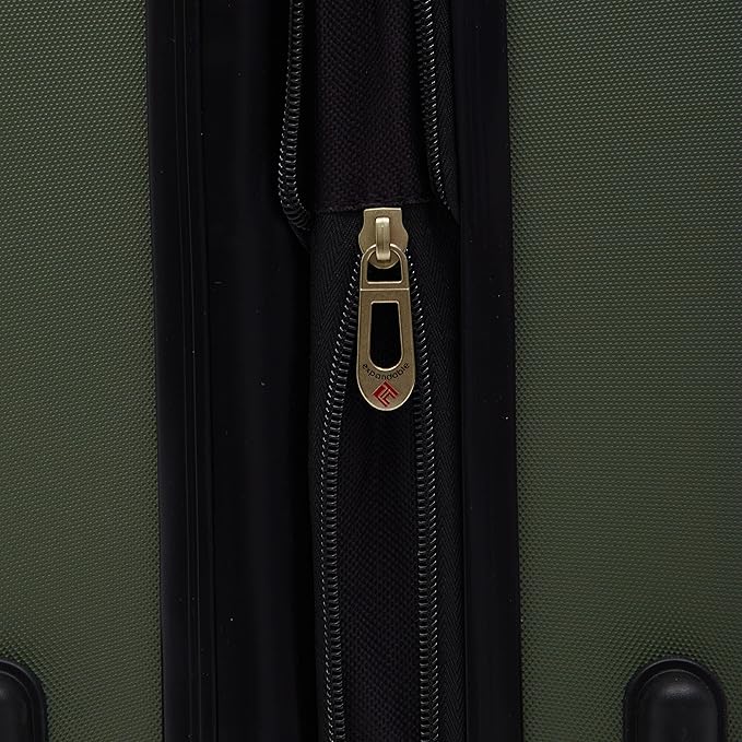 Travelers Club Chicago Hardside Expandable Spinner Luggage, Thyme Green, 22" Carry-On