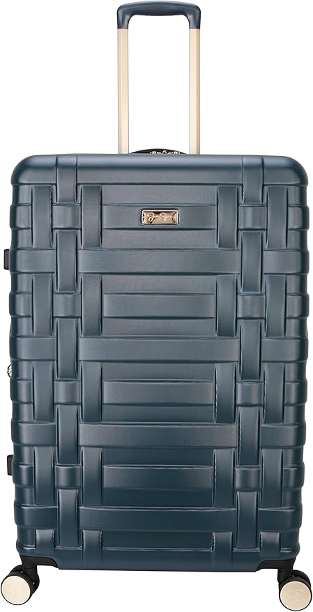 Jessica Simpson Taffeta 2-Piece Set (20"& 28") Expandable 8-Wheel Spinner Large Checked Luggage Suitcase, Magical Forest