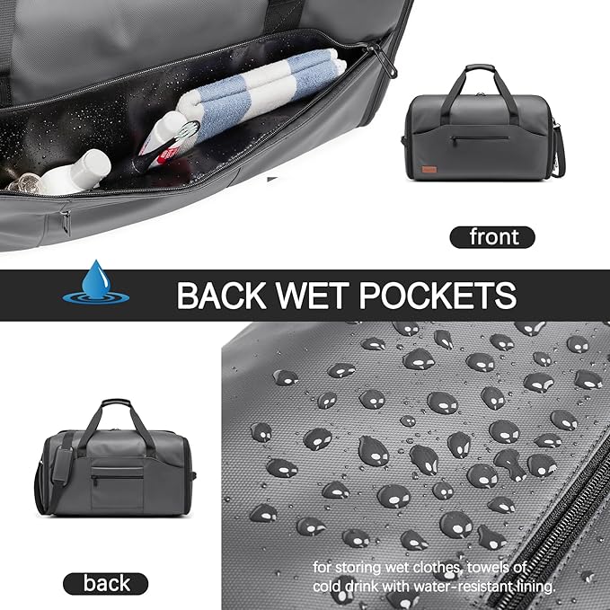 Garment Bags for Travel,45L Carry on Convertible Garment Duffle bag for Men Women - 3 in 1 Hanging Suit Travel Bag with Shoulder Strap