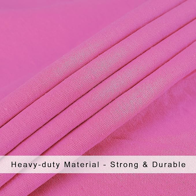 Heavy Duty Laundry Bag with Drawstring and Handle, Extra Large Travel Dirty Clothes Bag for Laundromat and Household, Durable Rip-Stop Laundry Hamper Liner, 28 x 40 Inch by SANFERGE, Hot Pink