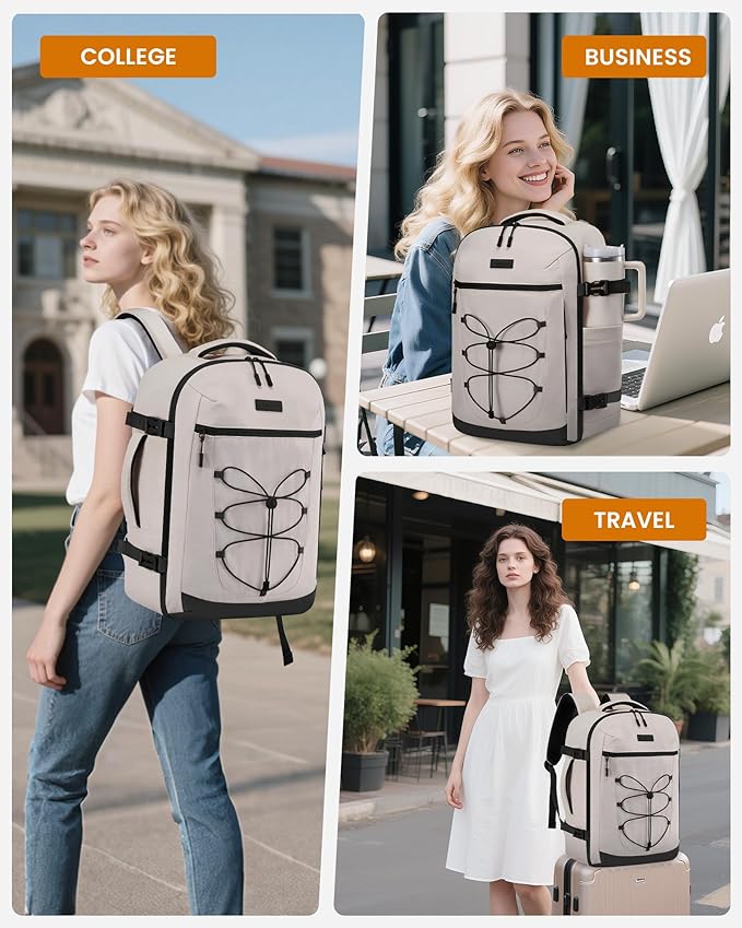 LOVEVOOK Travel Backpack,40L Carry On Backpack Large Fits 17.3" Laptop,TSA Personal Item Travel Bag with 3 Packing Cubes,Water Resistant Laptop Bag Travel Essentials for Weekender Business Hiking
