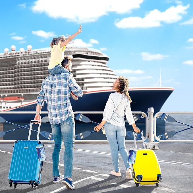 40 Pack Luggage Tags Travel Essentials & Cruise Essentials for NCL, Princess, Carnival, Royal Caribbean & Celebrity Cruise Ships by SEAVILIA